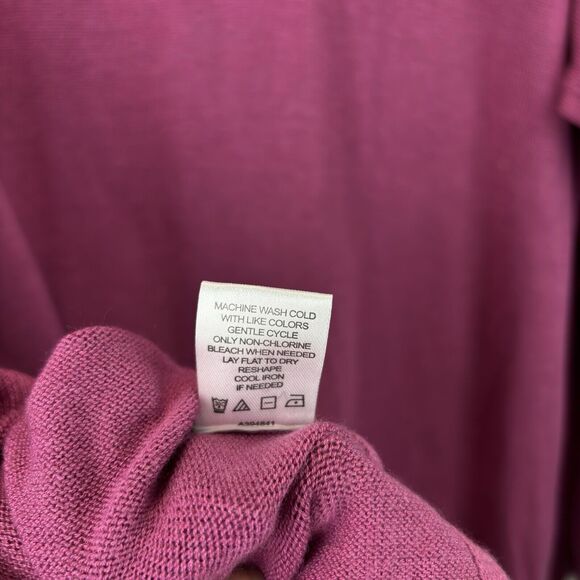 NWT Laurie Felt LA Cashmere Blend Daisy Sweater In Purple Plus Size 3X - Picture 7 of 8